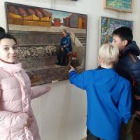 Посещение выставки городских художников