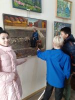Посещение выставки городских художников