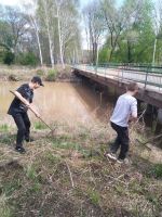 Чистый берег реки Раковка